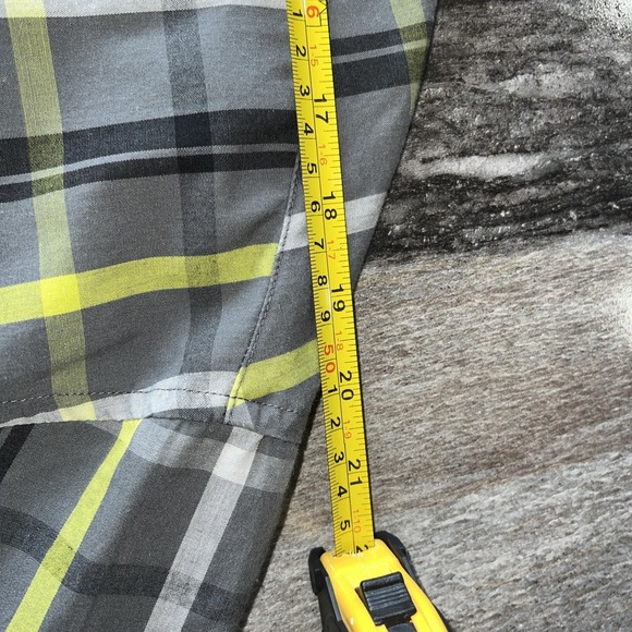 Hart & Huntington 2XL Short Sleeve Button Down Gray Shirt - Picture 5 of 9